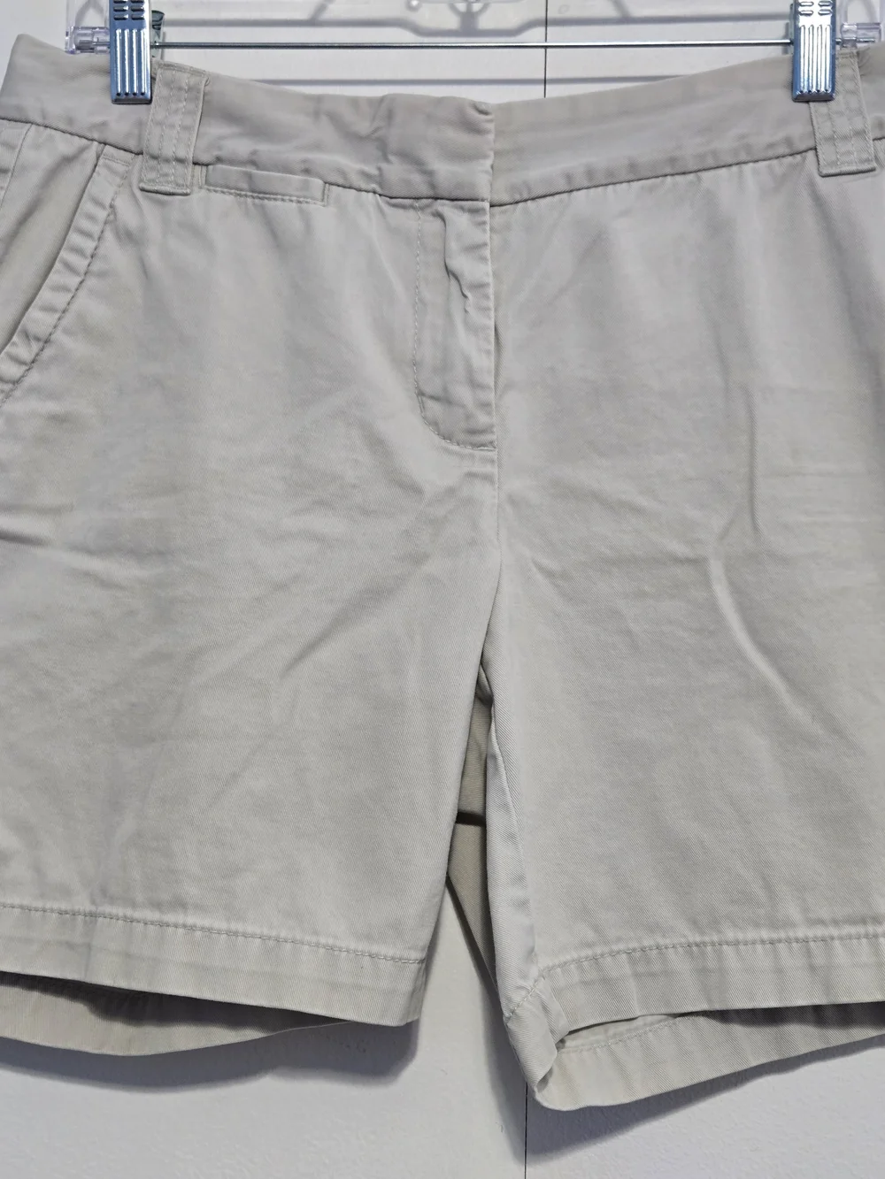 J.Crew Chino City Fit Khaki Shorts Women's 8 Classic Cotton Twill‎